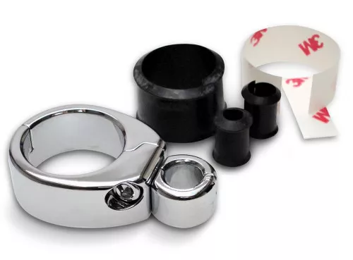 Motion Pro Single Throttle/Clutch Chrome Cable Clamp 1"-1 1/8" (11-0043)