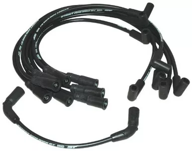 MSD 5575 Street Fire Spark Plug Wire Set, Black, 8 Set