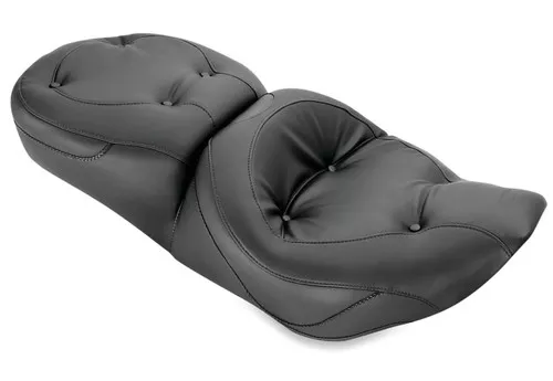 Mustang 1pc Regal Black Touring Seat (75465)