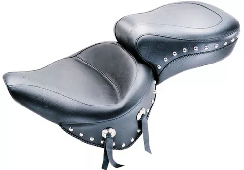 Mustang Wide Studded Black Touring Seat (75530)