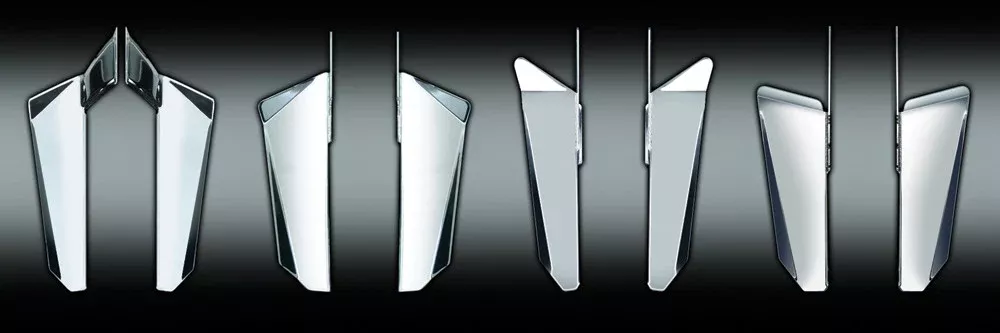 National Cycle Switchblade Chrome Lowers Chrome Hardware – N76605 For Harley 1980-2011