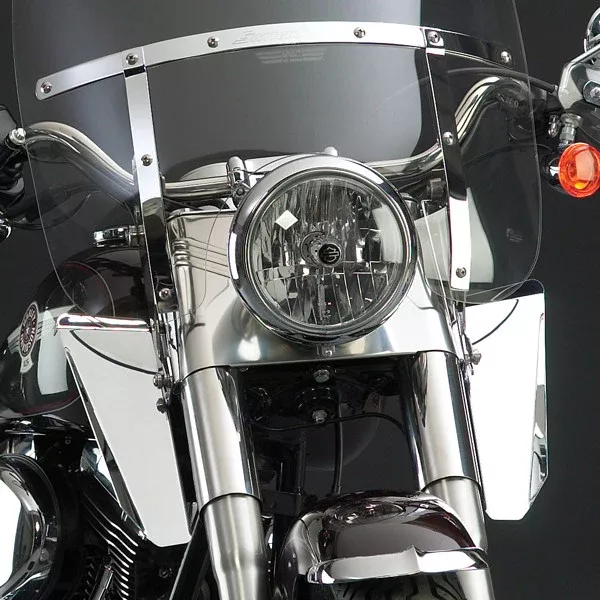 National Cycle Switchblade Chrome Lowers Chrome Hardware – N76606 For Harley Softail 1986-2011