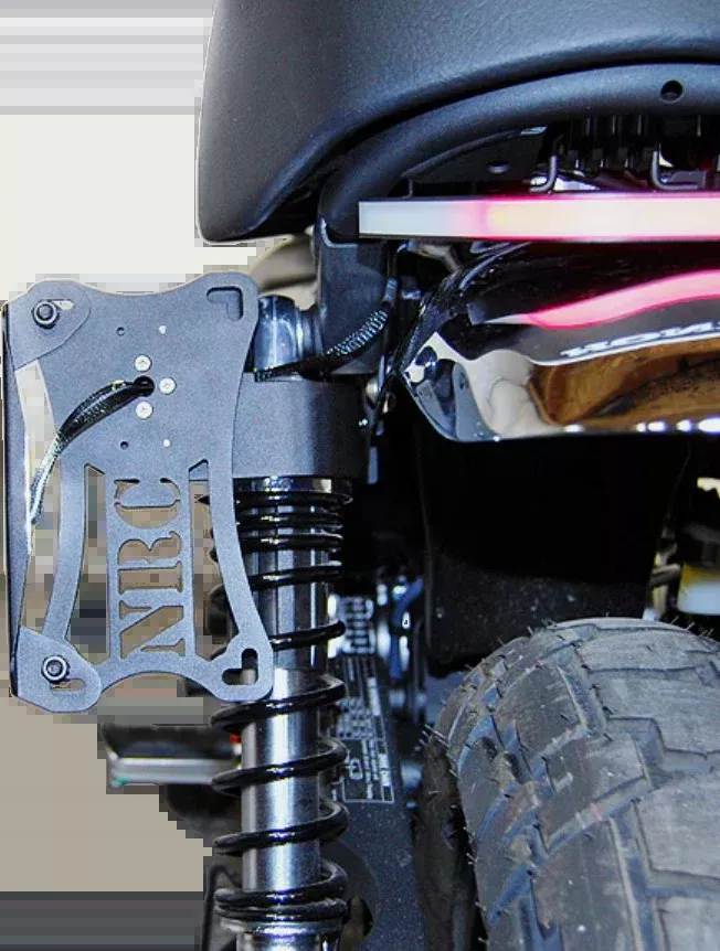 New Rage Cycles Side Mount License Plate Hon-565-0199