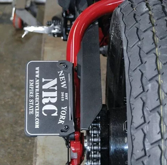 New Rage Cycles Side Mount License Plate Ind-565-0183