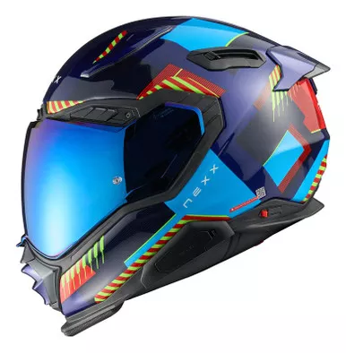 Nexx XWST3 Fluence Red Blue Helmet