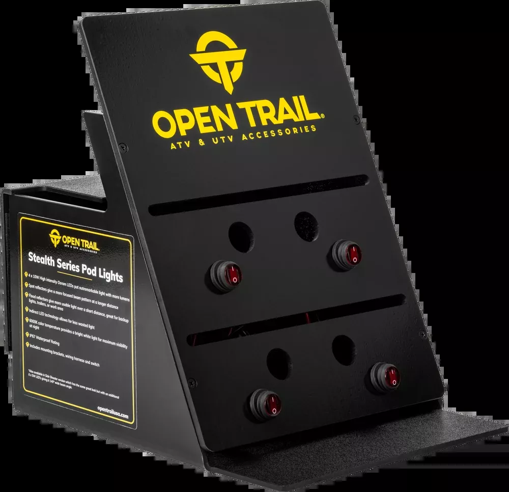 Open Trail 99-7124 BLACK OPENTRAIL ABS LIGHT DISPLAY FOR POD AND BAR LIGHTS