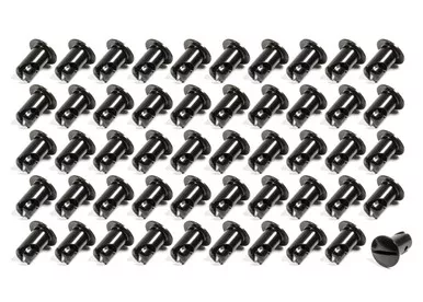 Oval Head Button Alum Black .500 Long 50 Pack CH-4401-50BLK