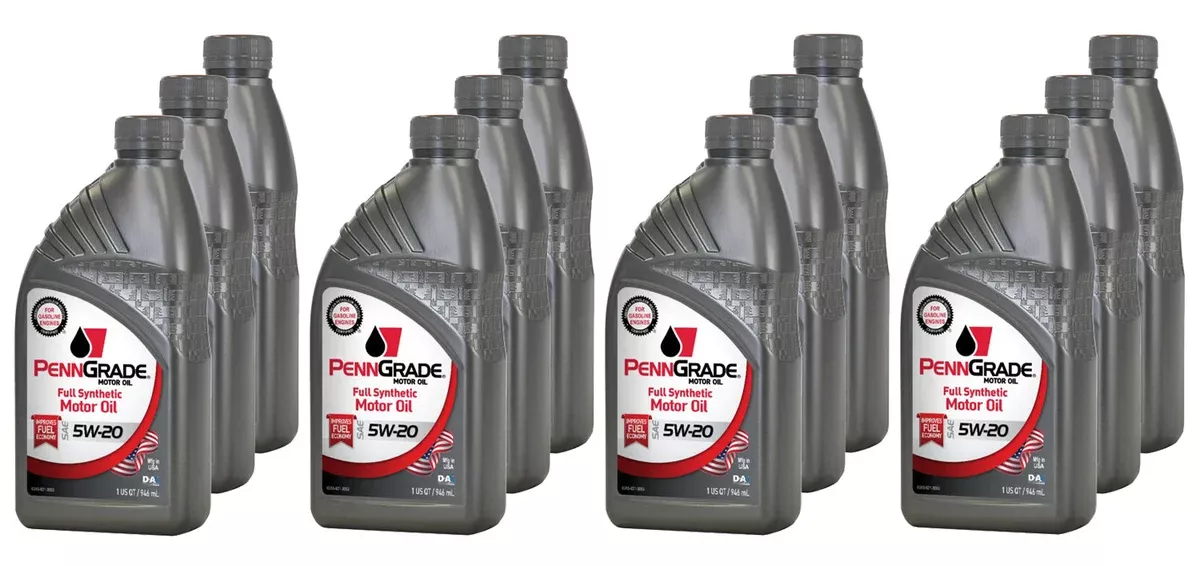 PennGrade Full Synthetic 5w20 Case 12 x 1 Quart 62826