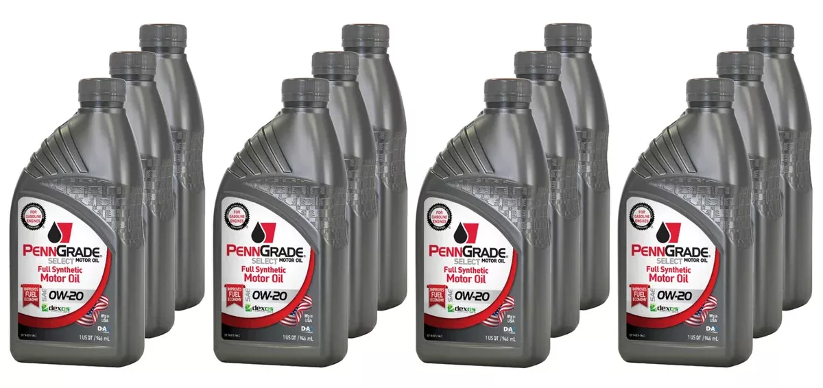 PennGrade Select 0w20 Case 12 x 1 Quart 61526