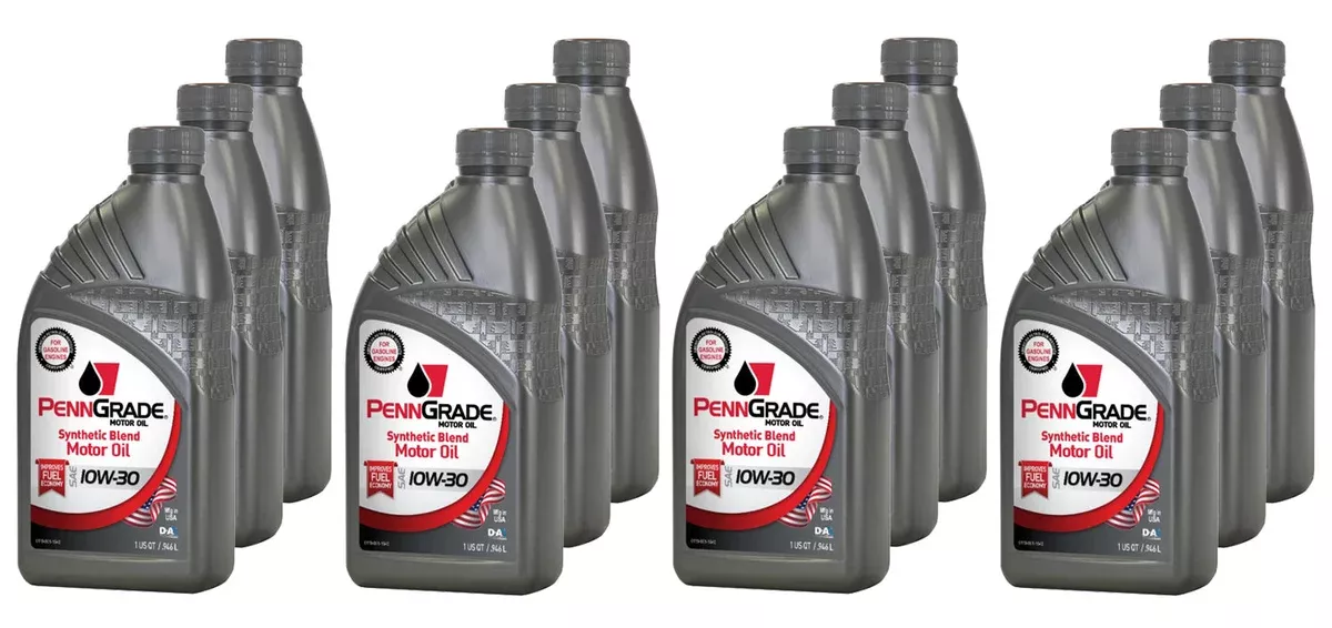 PennGrade Syn Blend 10w 30 Case 12 x 1 Quart 62736