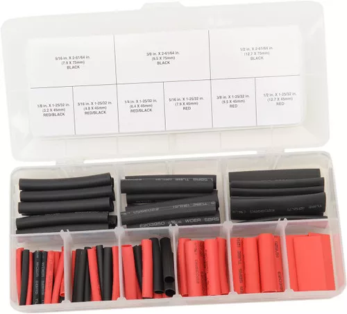 Performance Tool 106pc Heavy Duty Assorted Heat Shrink Tube Kit (W541)