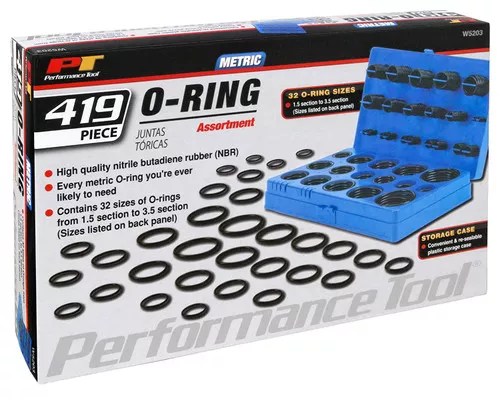 Performance Tool 419 Piece Metric O-Ring Assortment Kit (W5203)