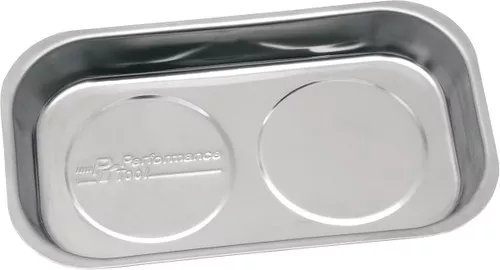 Performance Tool Magnetic Stainless Tool Tray Rectrangular 9.5" x 5.5" (W1265)