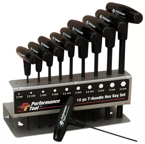 Performance Tool Metric T-Handle Allen (Hex) Set 10-Piece (W80275)