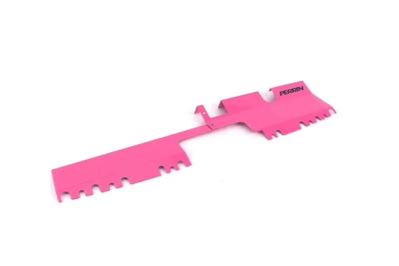 PERRIN Performance Radiator Shroud (With OEM Intake Scoop) – Hyper Pink fits 2015-2021 Subaru WRX, STI