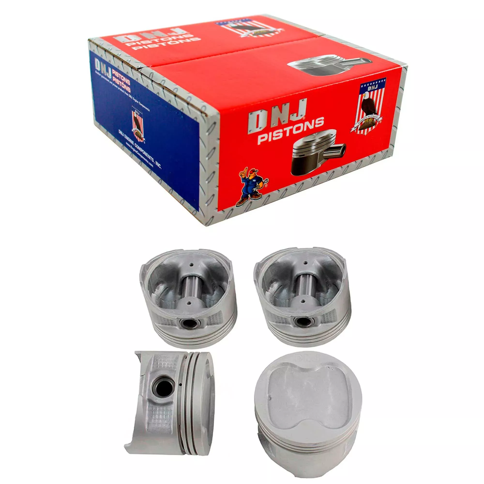 Piston Set 1988-1993 Geo,Toyota 1.6L (Oversizes Available)