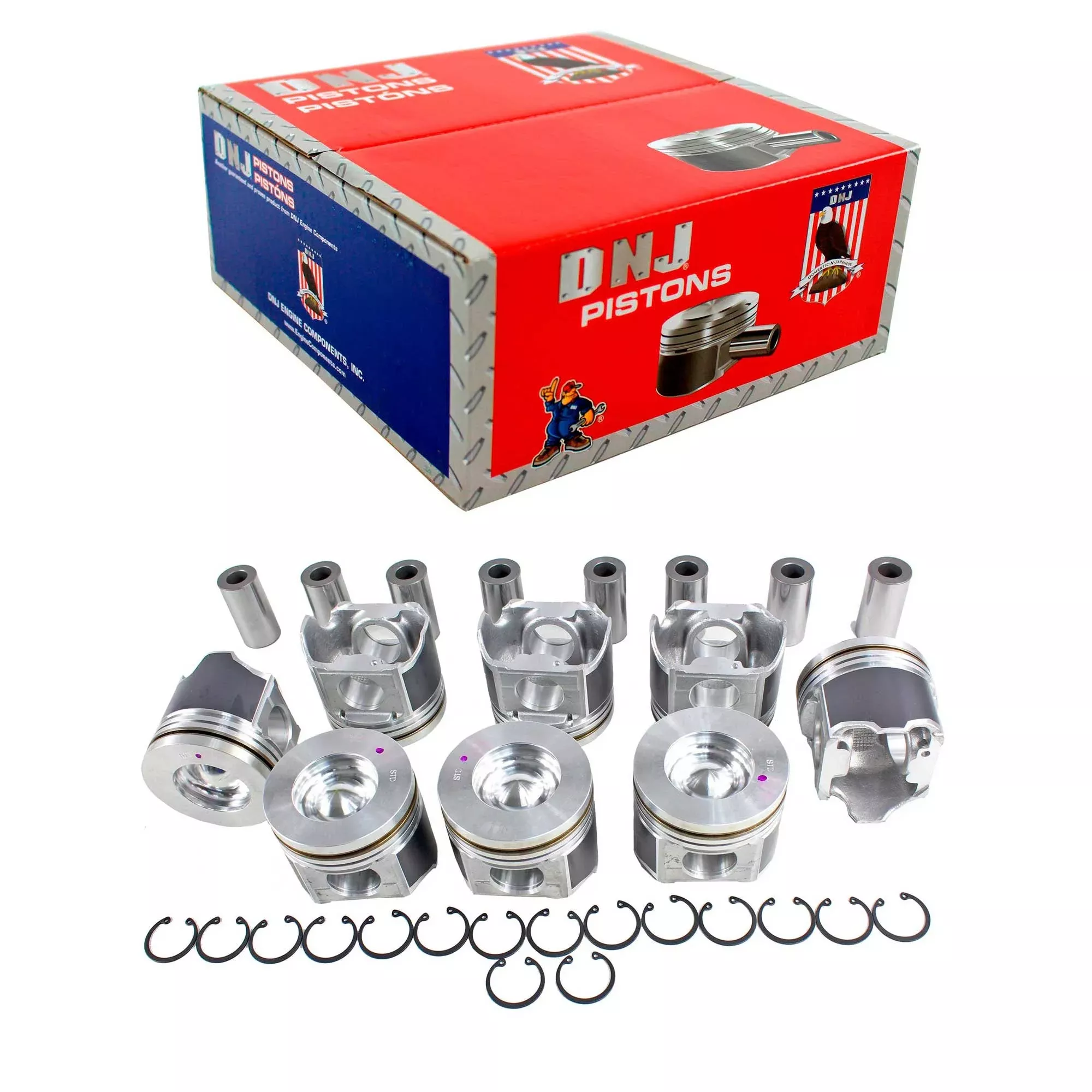 Piston Set 2003-2010 Ford 6.0L (Oversizes Available)
