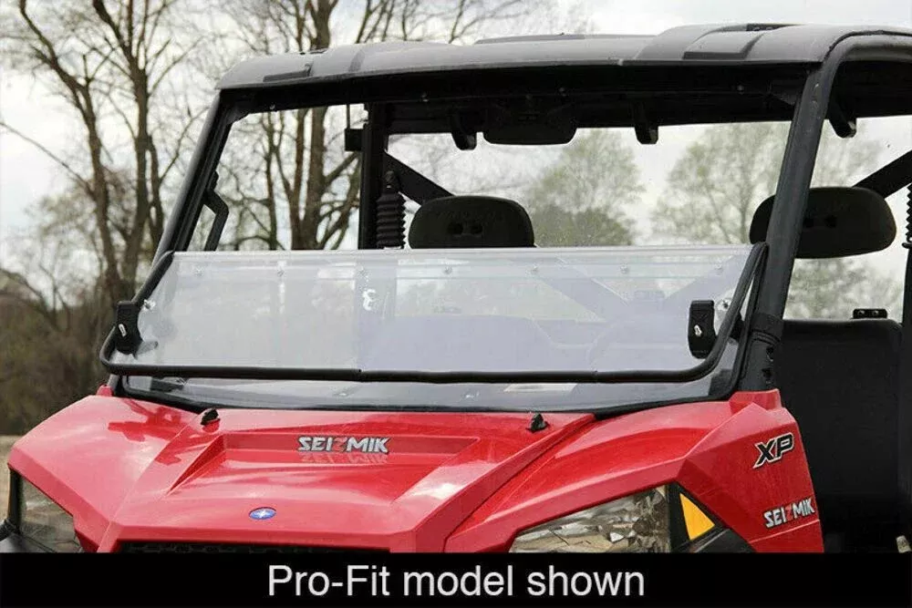 Polaris Ranger Mid Size 400 500 570 800 EV LSV Front Full Folding Windshield