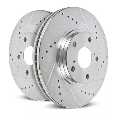 Power Stop JBR794XPR Front Evolution Drilled & Slotted Rotor Pair