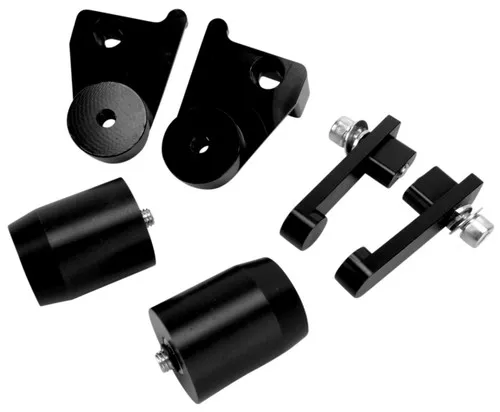 PSR No-Cut Fairing Black Protective Sliders (03-00913-02)