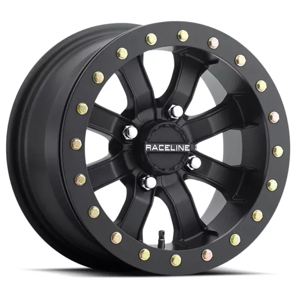 Raceline Wheels 14X7 4/156 A71B-BK Mamba Block BK MAT