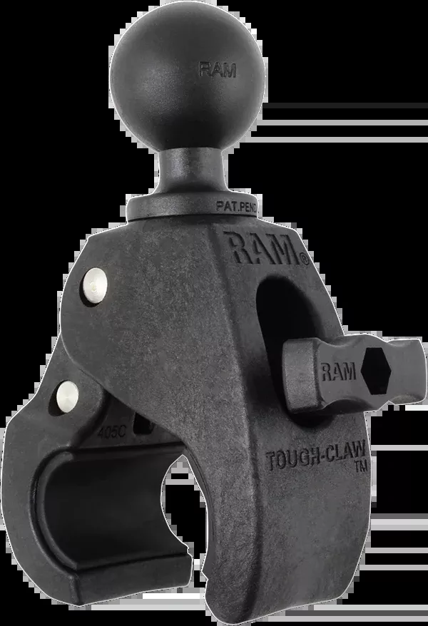RAM Mounts Medium Tough-Claw™ With 1" Diameter Rubber Ball