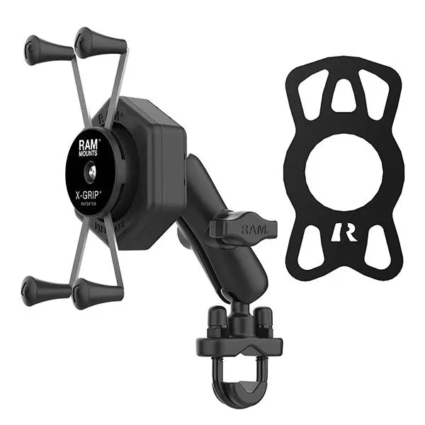 RAM Mounts RAM X-Grip Large Phone Mount With Vibe-Safe & U-Bolt Base