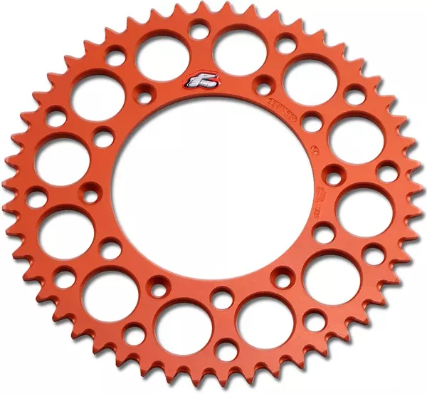 Renthal Rear Sprocket – Aluminum – 50 Tooth – Orange