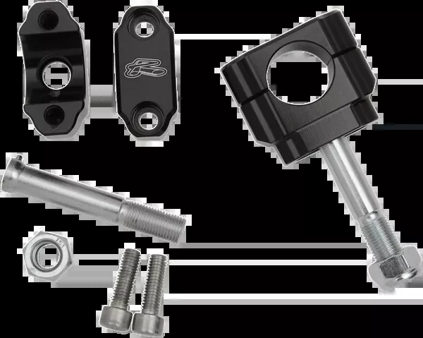 Renthal Rubber-Mounted Handlebar Clamp - 1-1/8" - No Offset