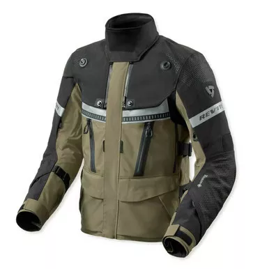 REV'IT! Dominator 3 GTX Black Dark Green Jacket