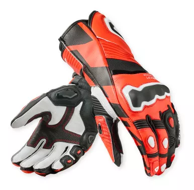 REV'IT! Jerez 4 Neon Red Black Gloves
