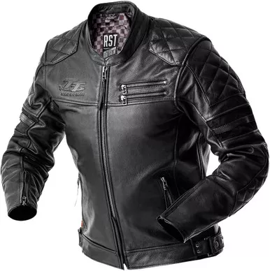 RST Hillberry D3O Black Leather Jacket