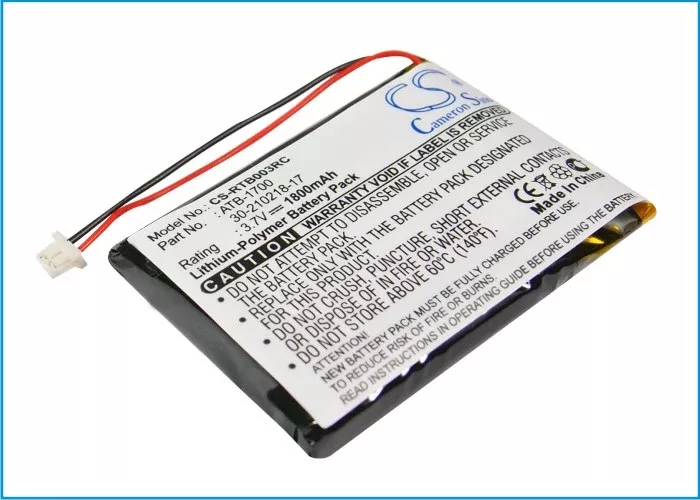 RTI T3V T3-V T3-V+ Remote Control Replacement Battery