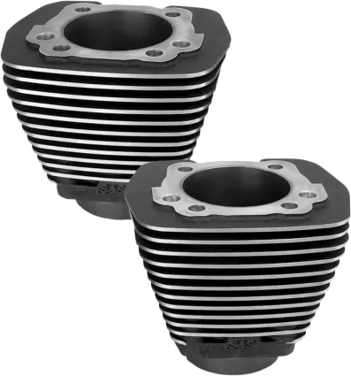 S&S Evo Aluminum Cylinders Black (91-7710)