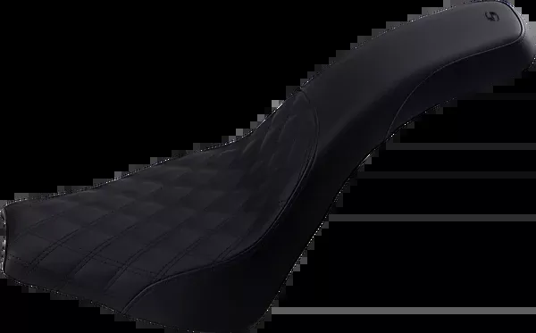 Saddlemen Profiler Seat - Front Lattice/Rear Smooth - Black - FX '18-'24