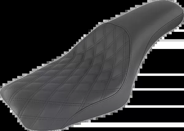 Saddlemen Profiler Seat – Front Lattice/Rear Smooth – Black – FXDWG ’04-’05