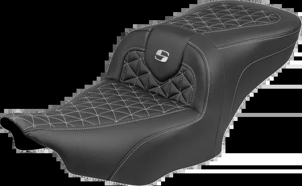 Saddlemen Roadsofa™ Seat – Without Backrest – Silver Stitch – FLH/FLT ’23-’25