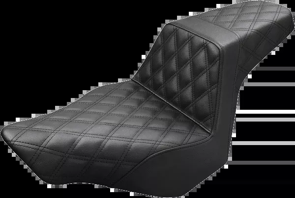 Saddlemen Step-Up Seat - Full Lattice Stitch - Black - FXSB
