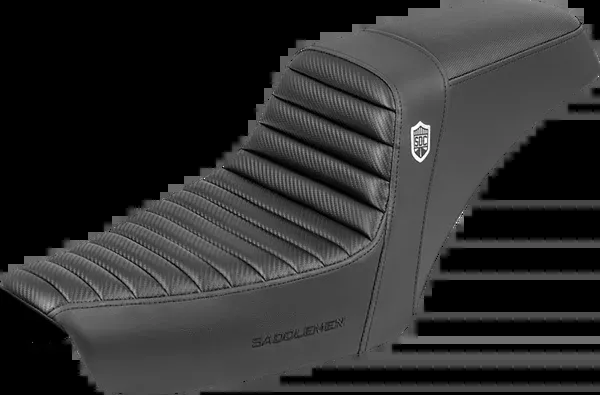 Saddlemen Step-Up Seat – Tuck-N-Roll – Black – Dyna ’96-’03