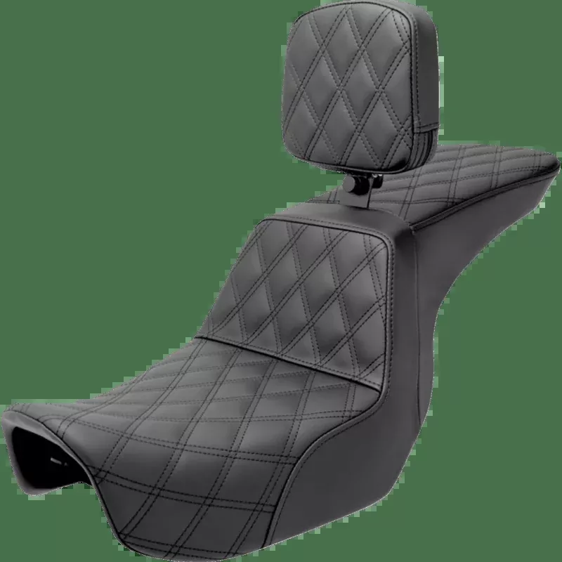 Saddlemen Tour Step-Up Seat Backrest LAT Stitch Dyna '06'17