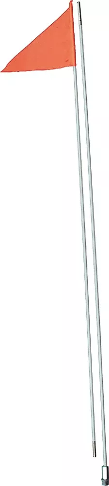 Safety 2 Piece Fiber Pole Straight Mount Flag – #6A