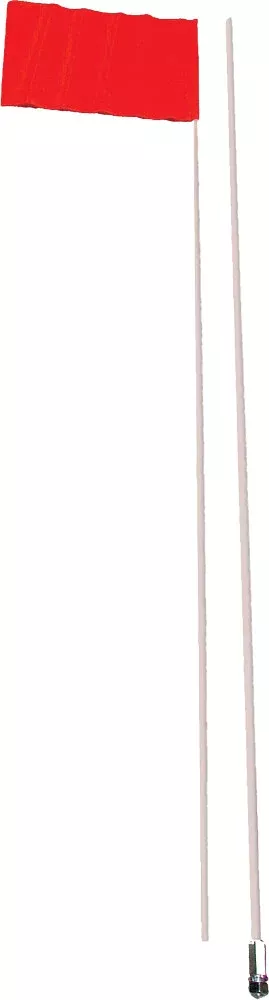 Safety 2PC Fiber Flag 9″X12″ 9FT Straight Mount – #6B