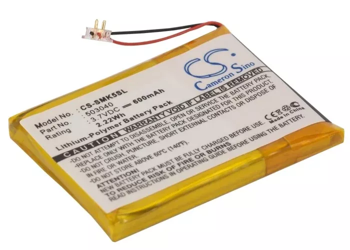 Samsung YP-K5 YP-K5J Media Player Replacement Battery