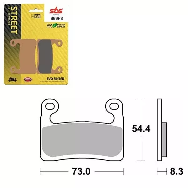 SBS Performance HS Sinter Brake Pad (6250960100)