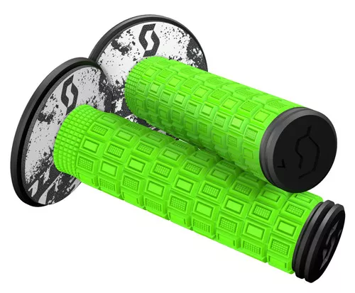 Scott Double Density Green/Black Mellow Grips + Donuts (269305-4376)