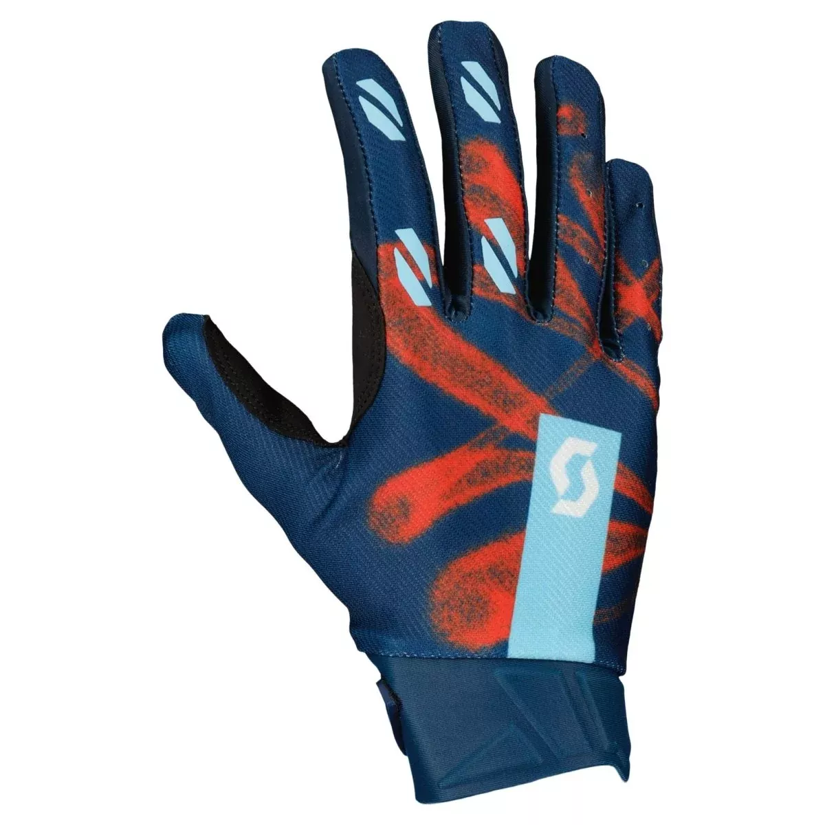 Scott Glove EVO Dirt Sail Blue/Fast Red/SPL L
