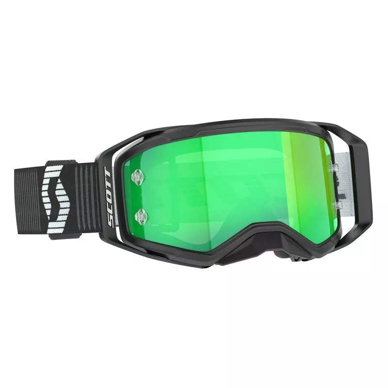 Scott Prospect 2.0 Goggles Black/White Green Chrome Works