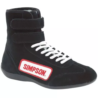 Simpson High Top Shoes 10.5 Black 28105BK