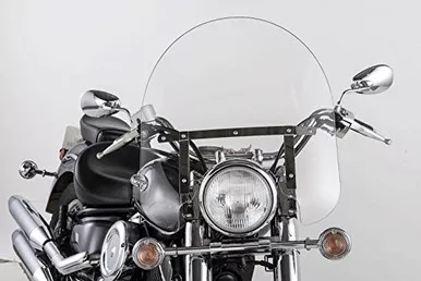 Slipstreamer SS-30-17CVQ 17in. Classic Windshield with Chrome Hardware - Clear