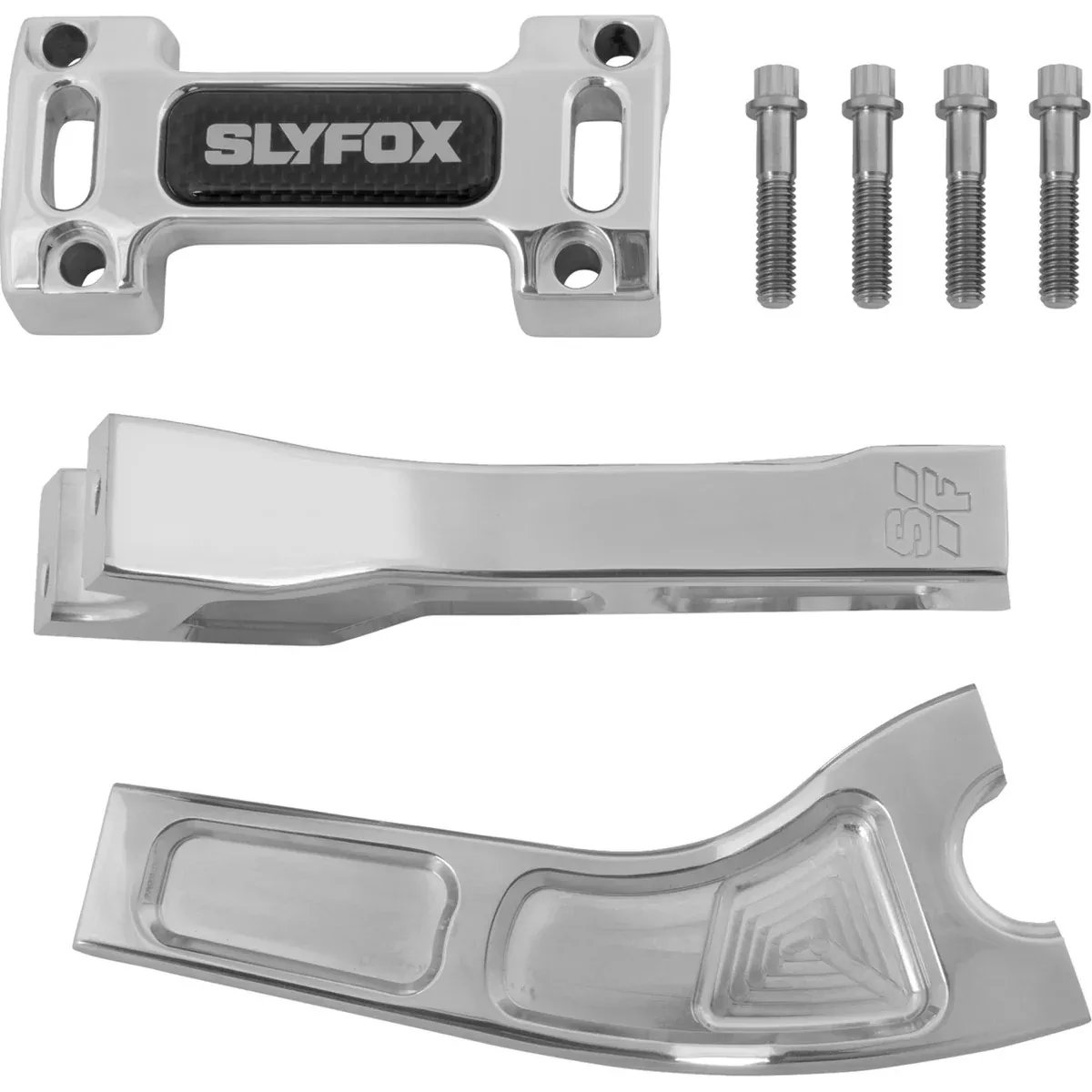 SLYFOX 0602-1530 SF-1002-06-R Handlebar Riser Kit pullback - 1" clamping - 6" rise - raw
